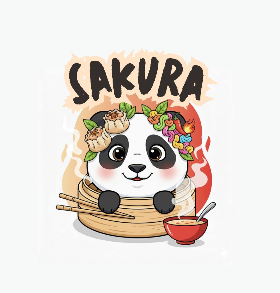 Logo Seblak Dimsum Sakura